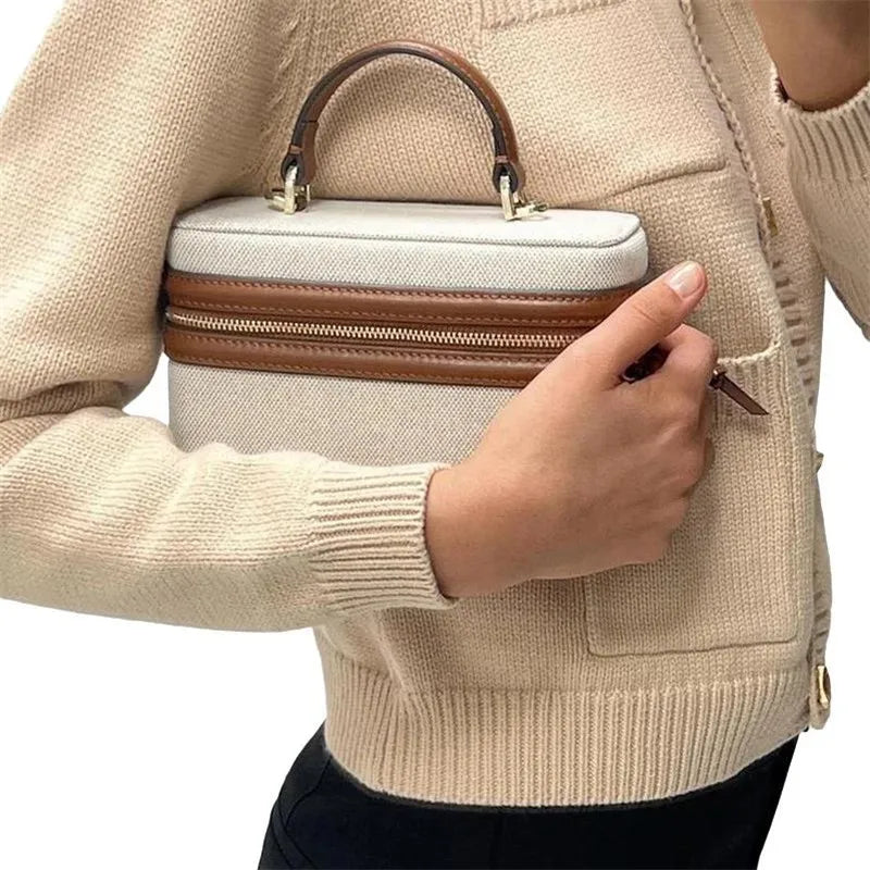 FXZLLQ Retro Canvas Box Bag