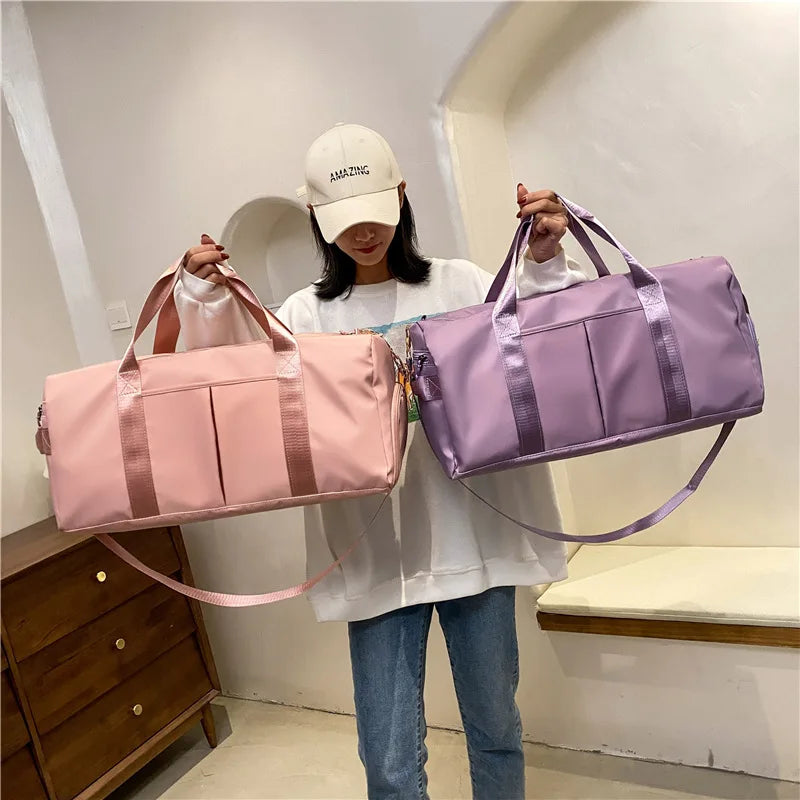 Unisex Large-Capacity Nylon Fitness & Travel Bag
