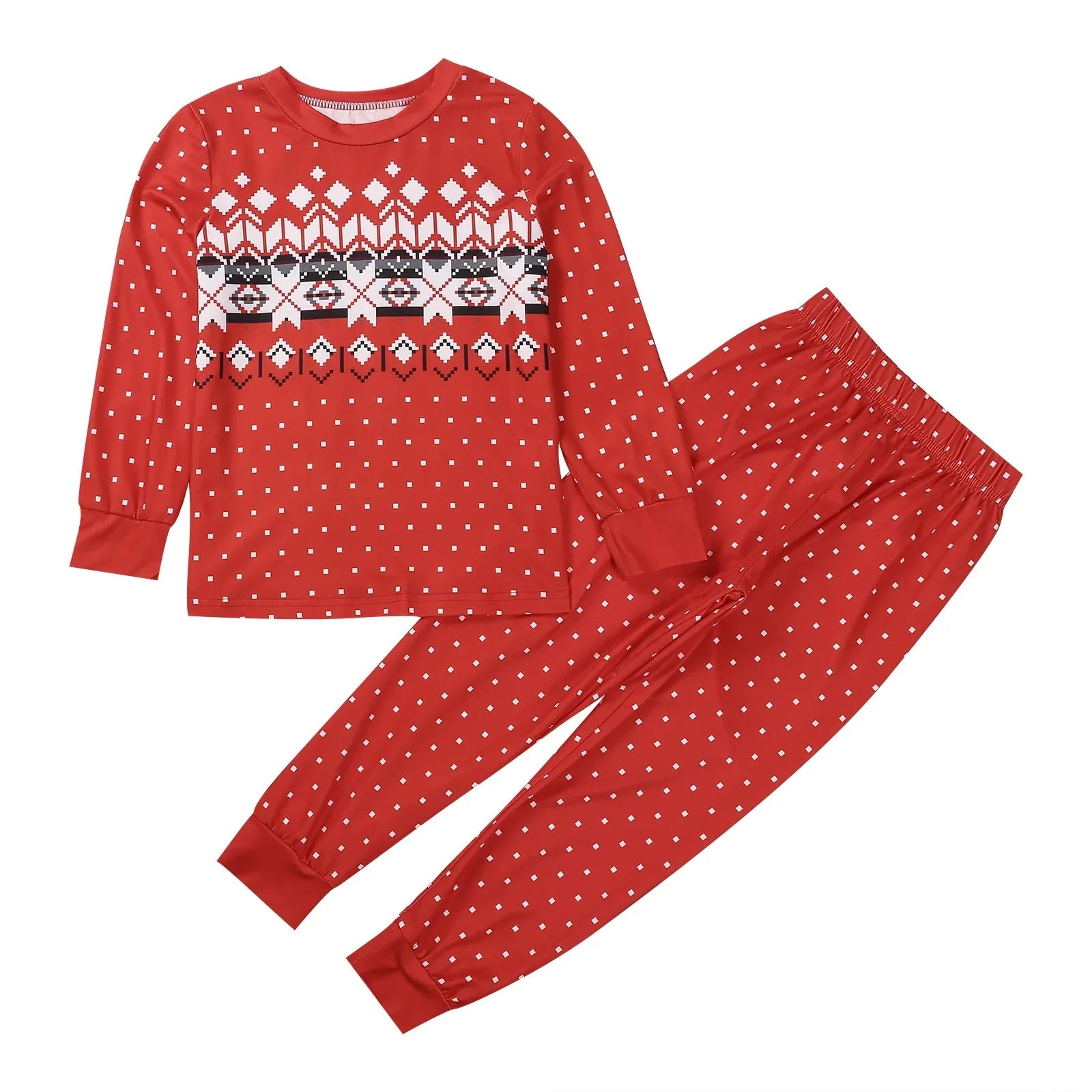 Festive Family Matching Christmas Pajamas Set