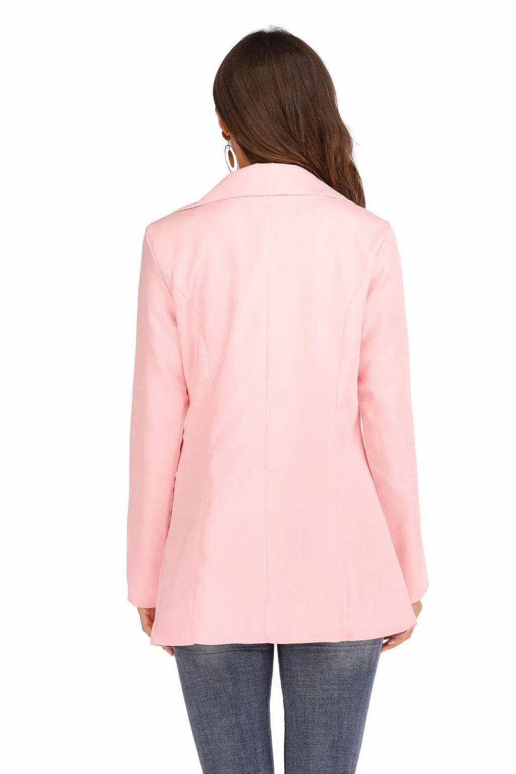 Chic Polo-Neck Cardigan Blazer