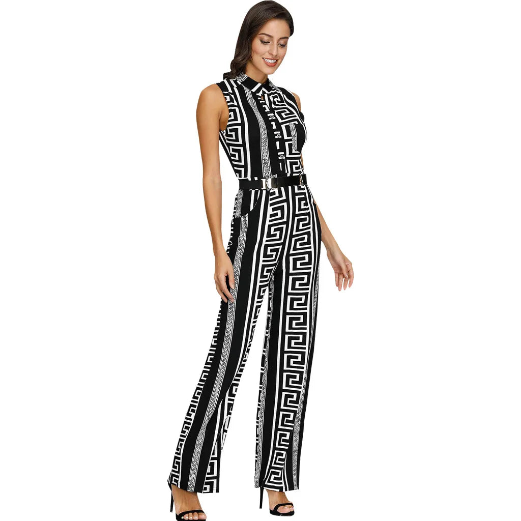 Elegant Tie-Waist Jumpsuit