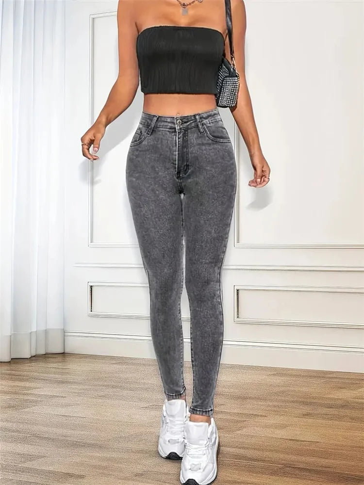 Women’s Stretch Skinny Jeans – Slim Fit Pencil Pants