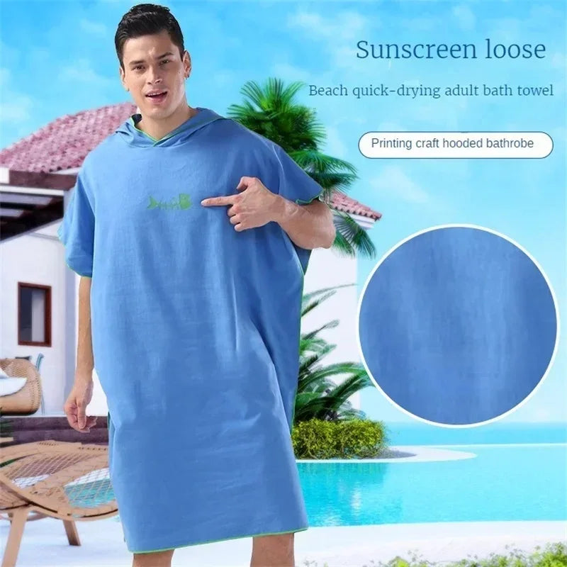 Quick-Dry Hooded Beach Poncho