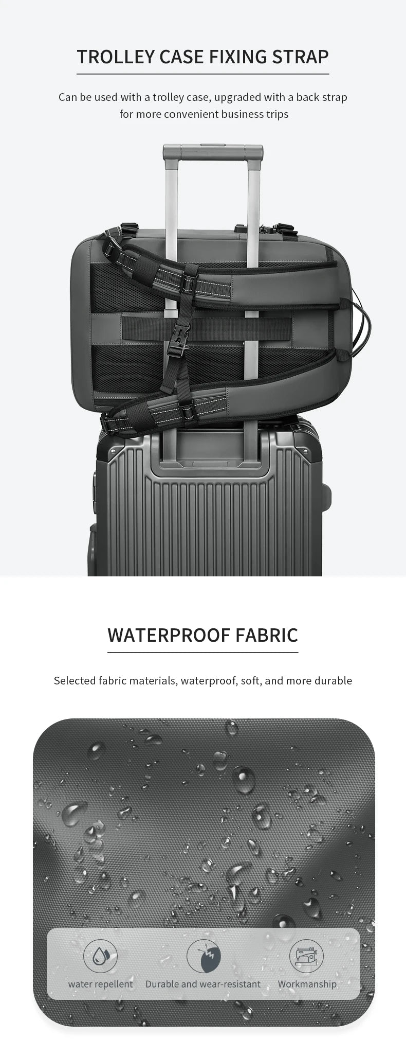 Vacuum Compression Travel & Laptop Backpack
