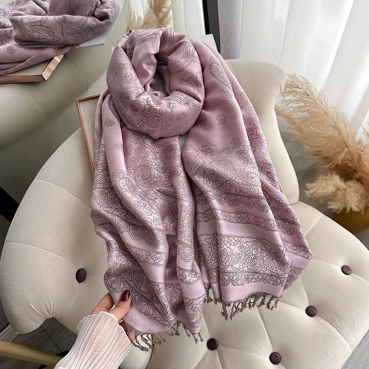 Bohemian Paisley Pashmina Scarf