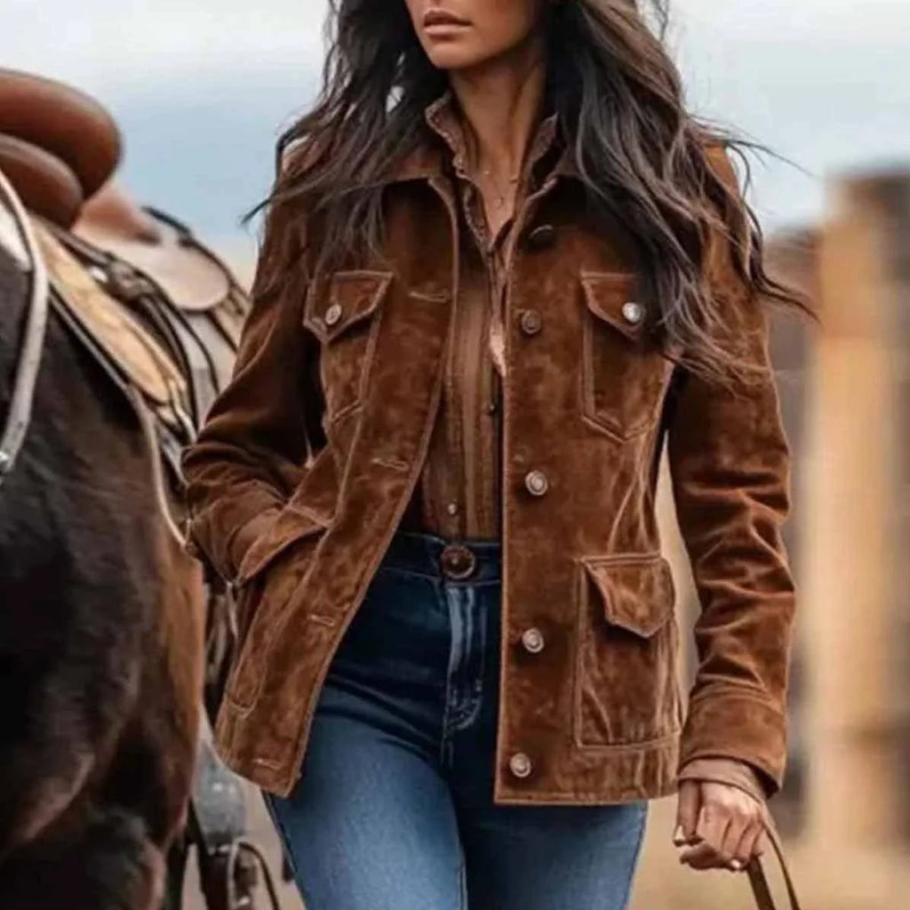 Western Chic Suede Jacket