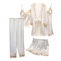Lace & Satin Silk Sleepwear Set