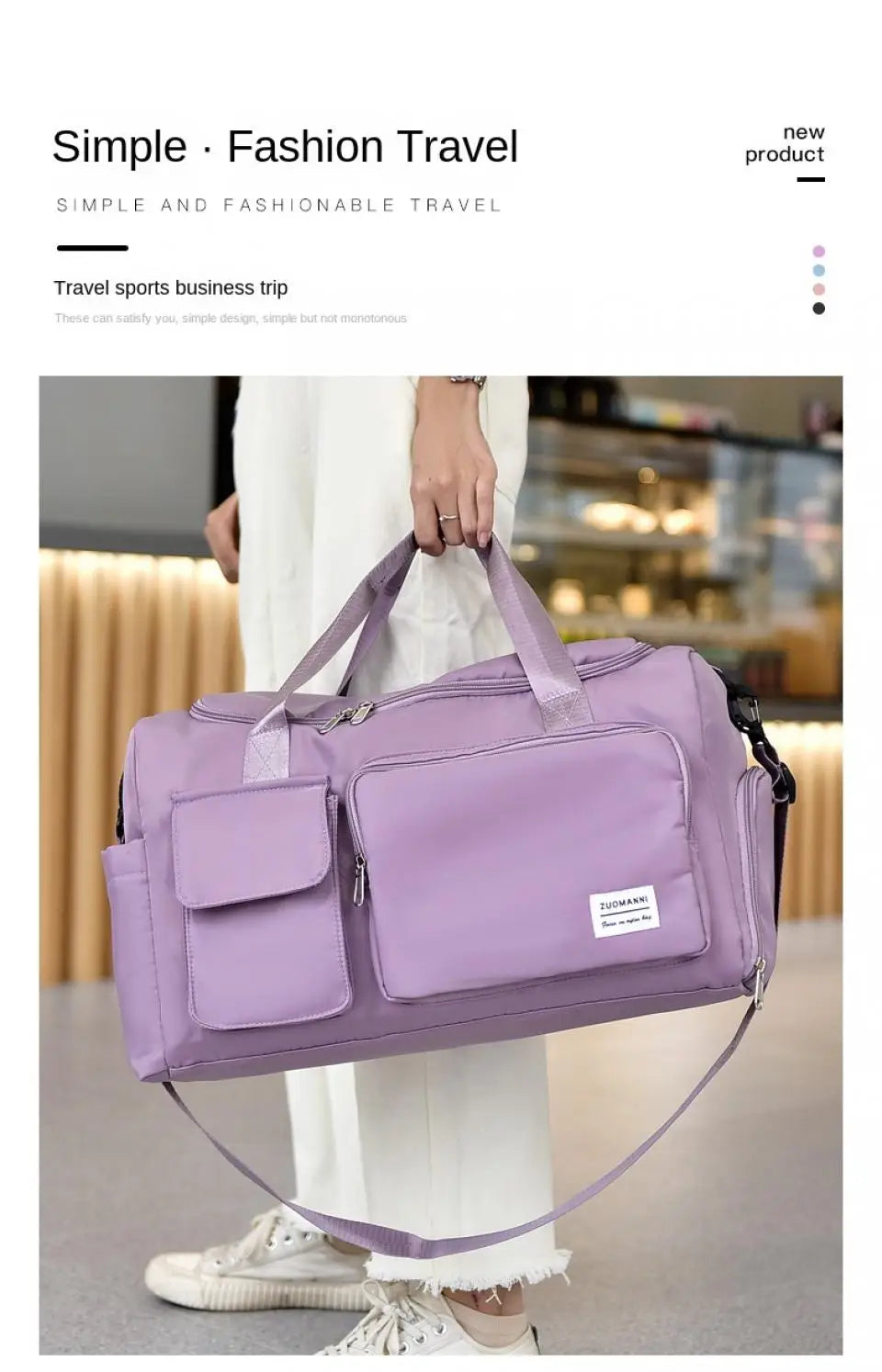 UNIXINU Women’s Large Capacity Carry-On Bag