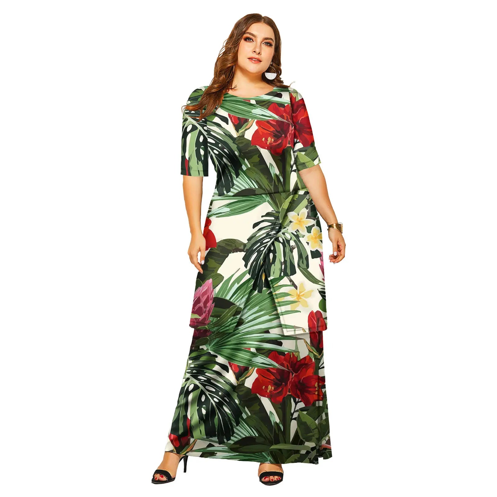 Island Grace Polynesian Maxi Set