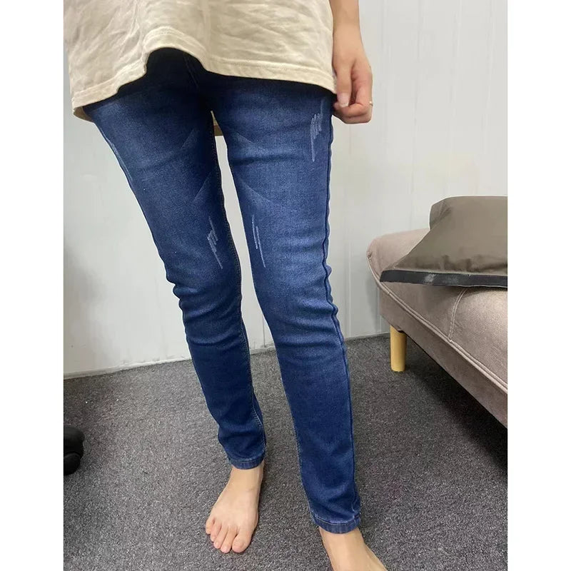 Women’s Thermal Skinny Jeans – Winter Warm Fleece Denim