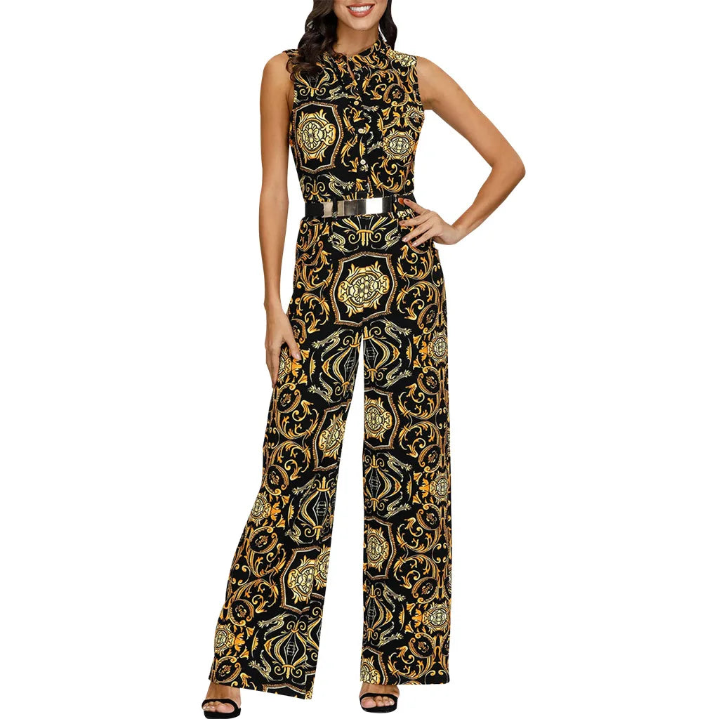 Elegant Tie-Waist Jumpsuit