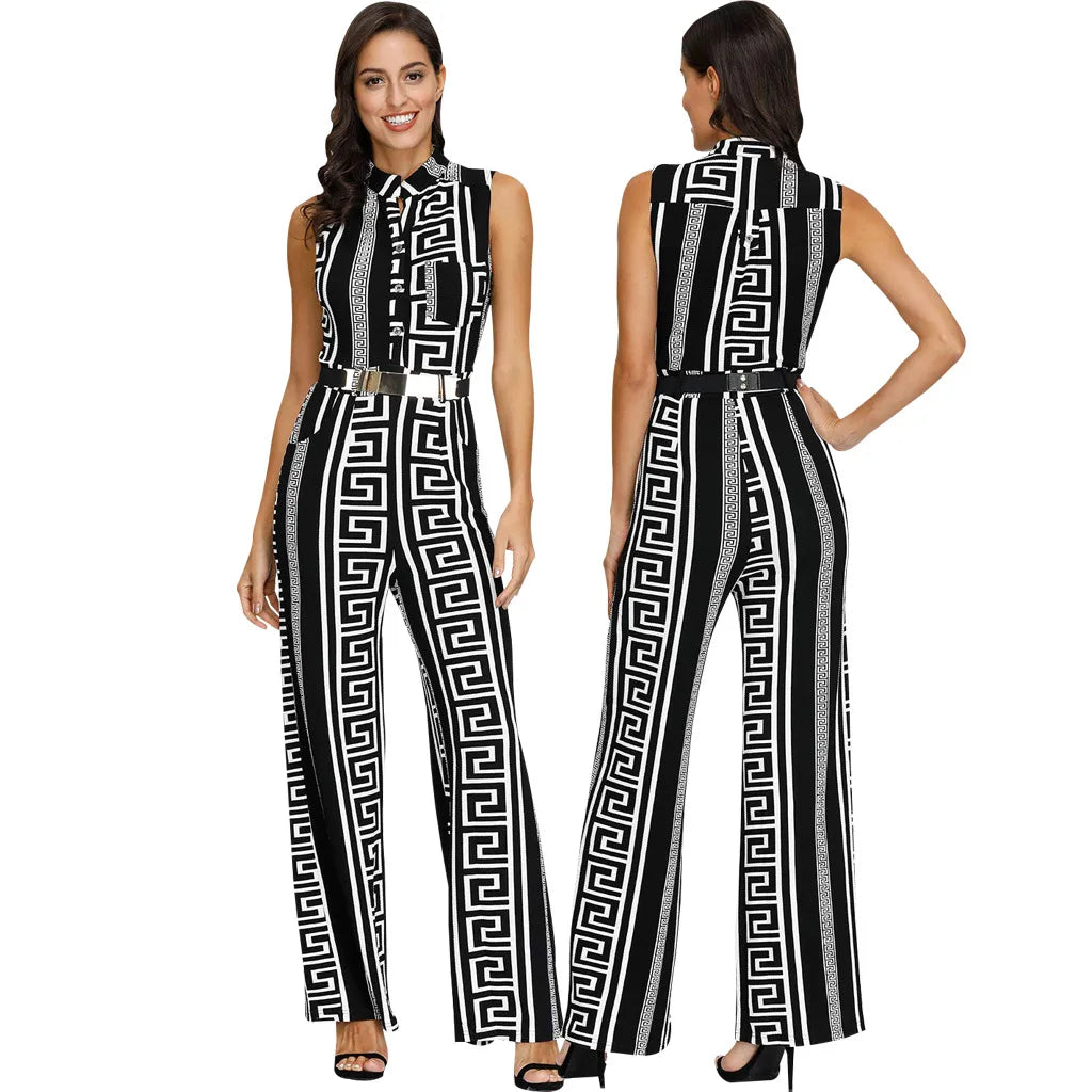 Elegant Tie-Waist Jumpsuit