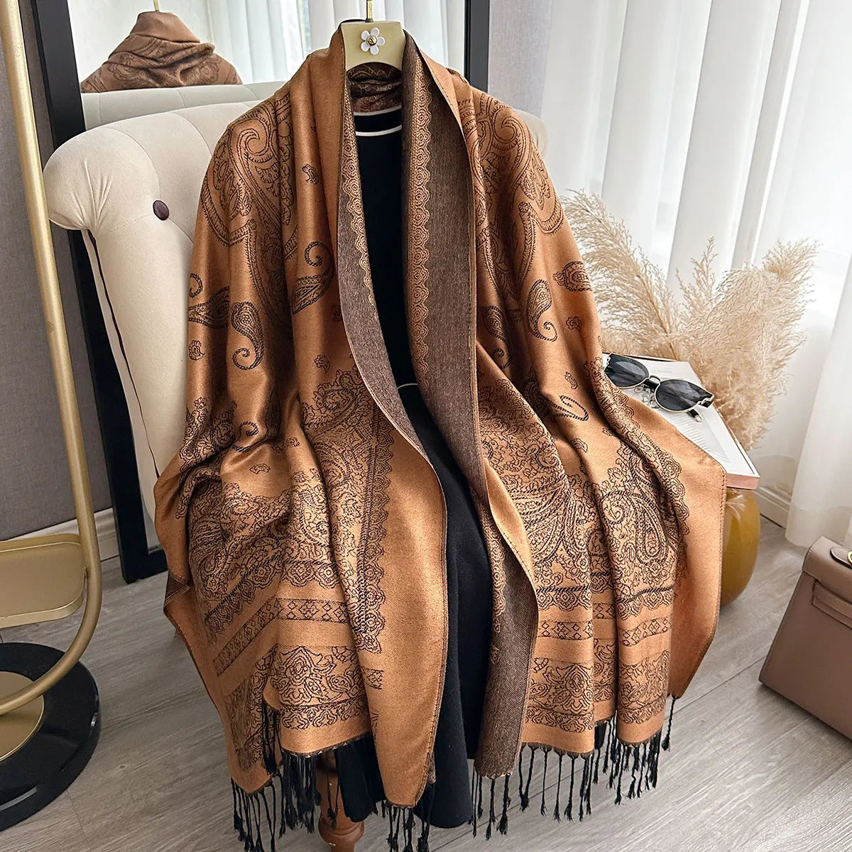 Bohemian Paisley Pashmina Scarf