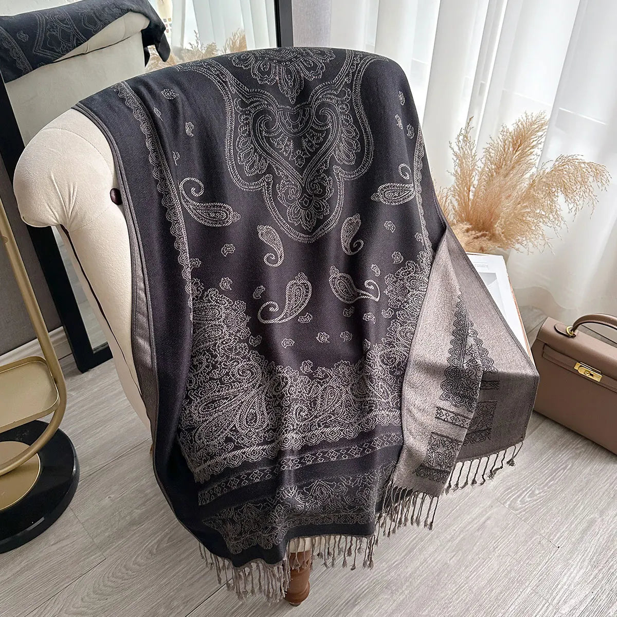 Bohemian Paisley Pashmina Scarf