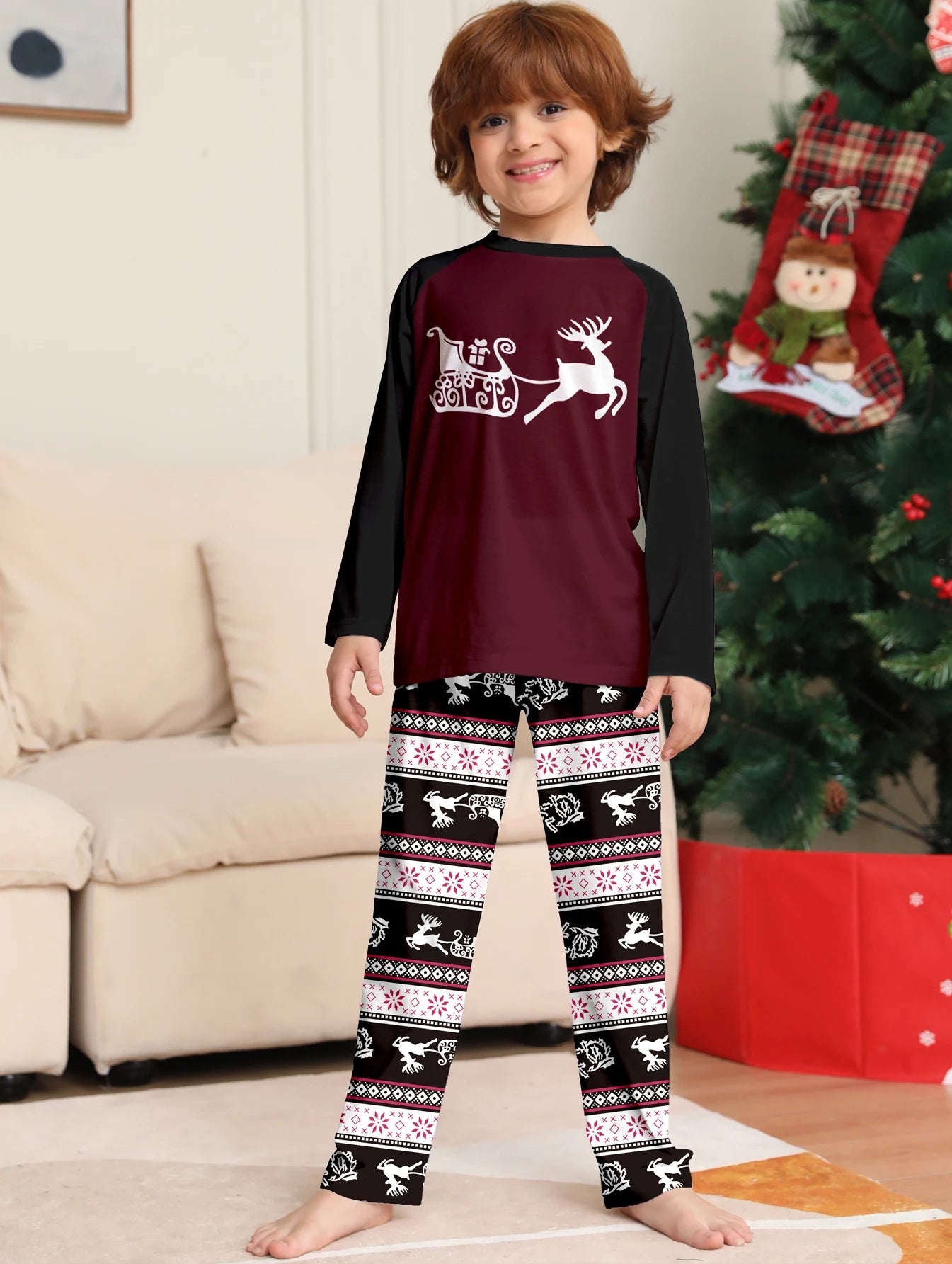 2025 Winter Family Reindeer Pajama Set