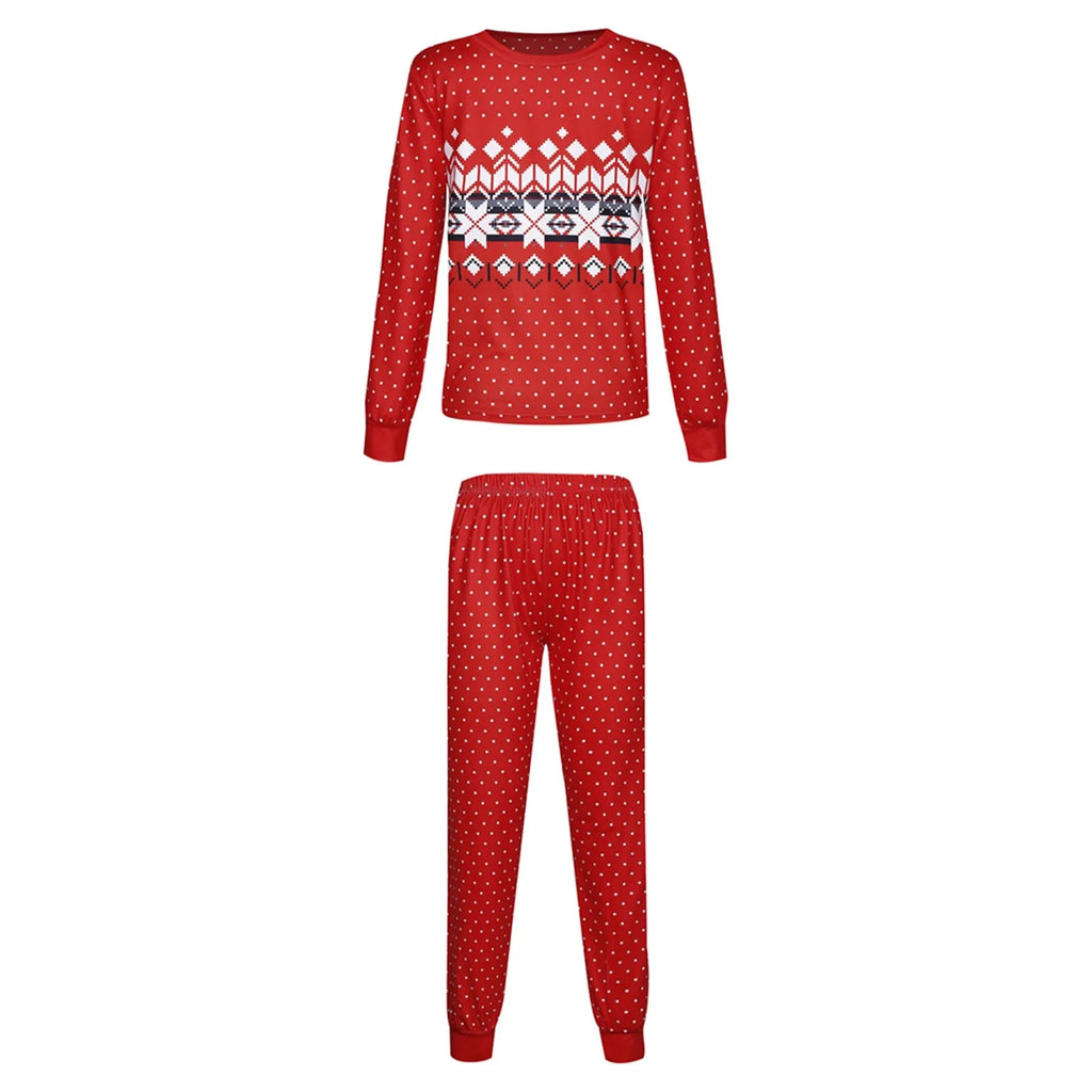 Festive Family Matching Christmas Pajamas Set
