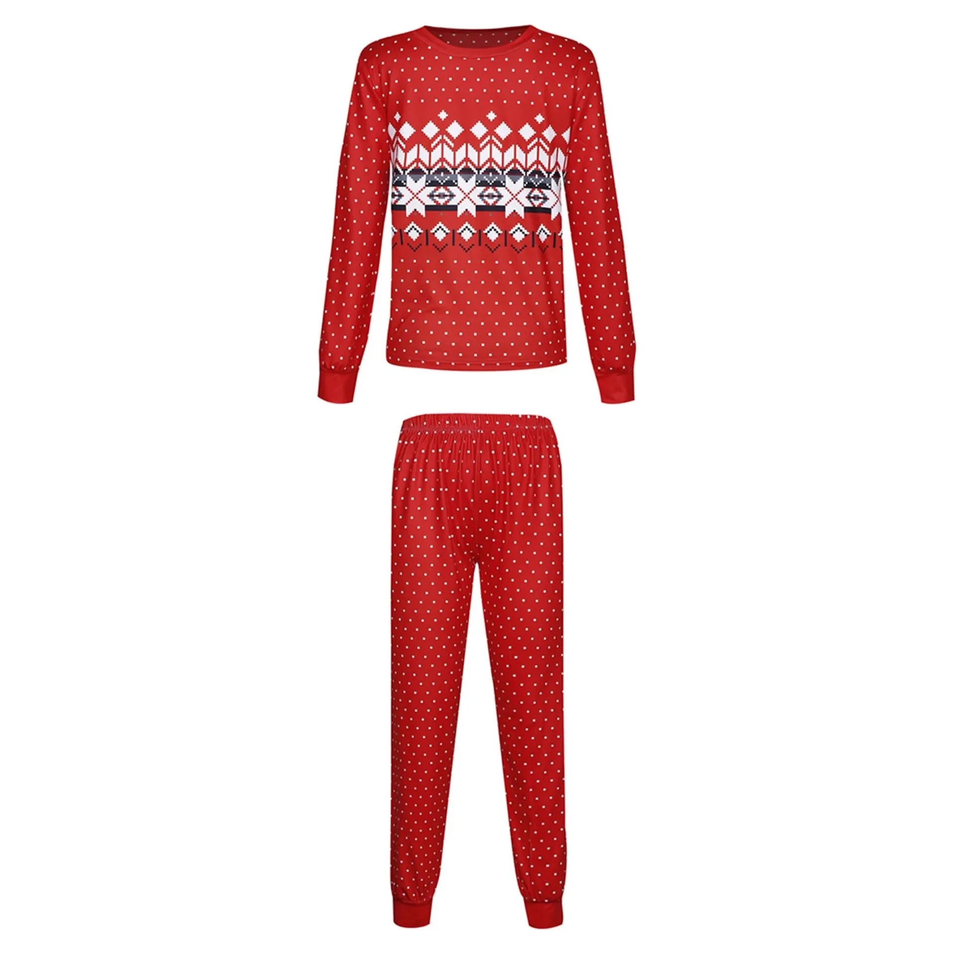Festive Family Matching Christmas Pajamas Set
