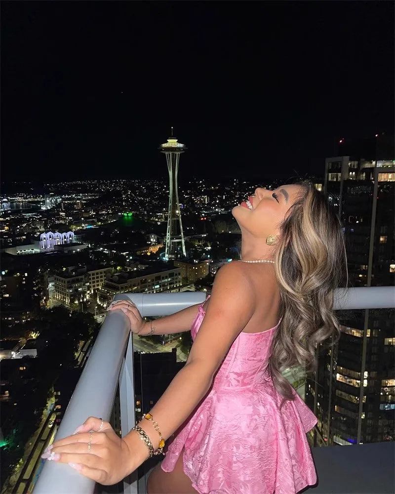 Lace Princess Tube Mini Dress