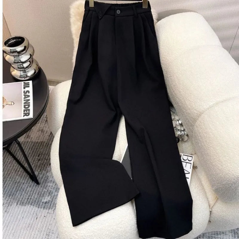 Elegant Wide-Leg Pants & Vest Set