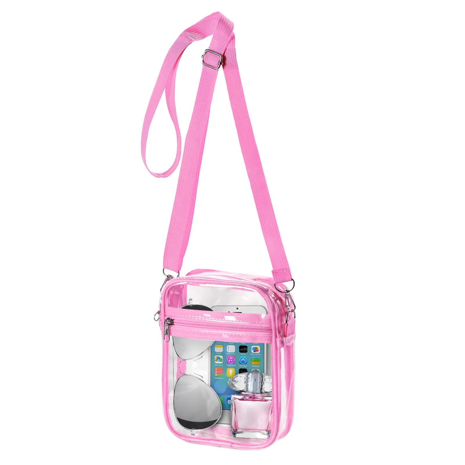 Stadium-Ready Clear Crossbody Purse