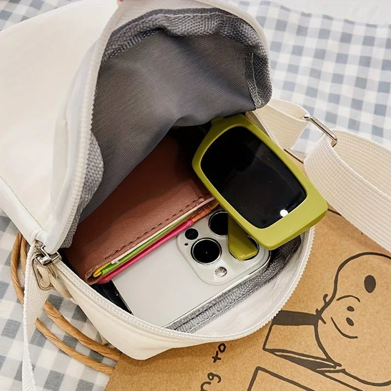 Casual Vertical Shoulder Messenger Bag