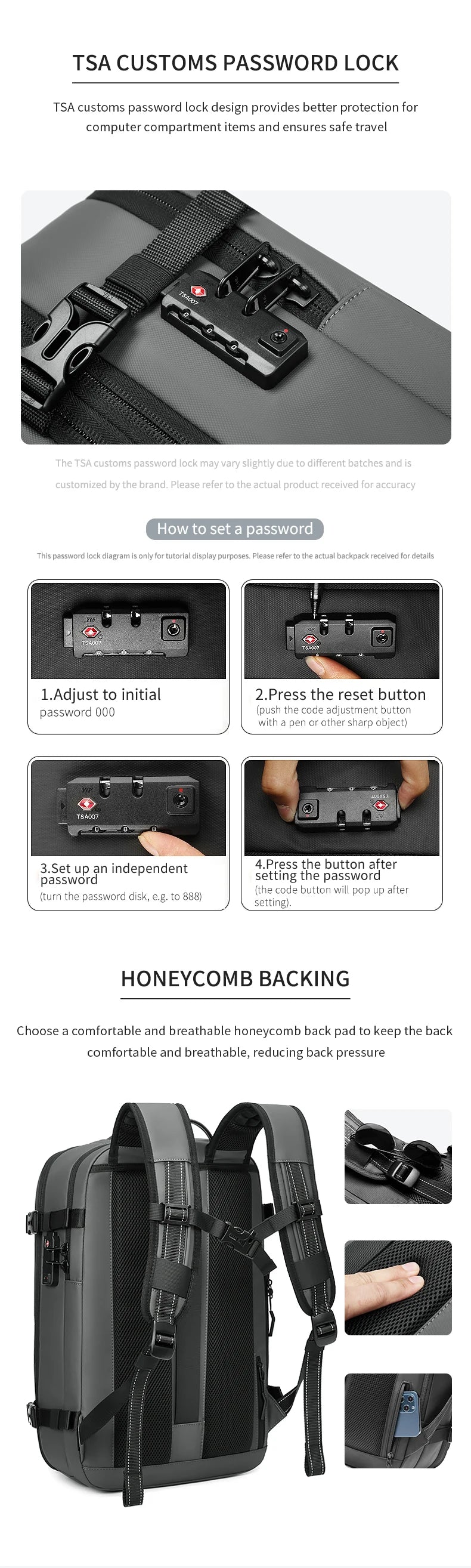 Vacuum Compression Travel & Laptop Backpack