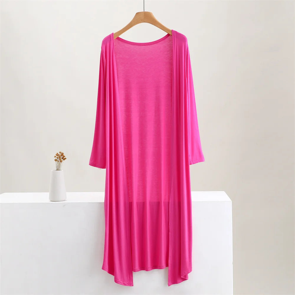 Soft Modal Longline Cardigan