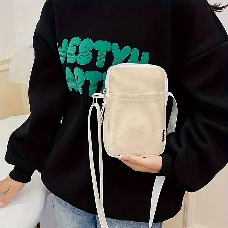 Casual Vertical Shoulder Messenger Bag