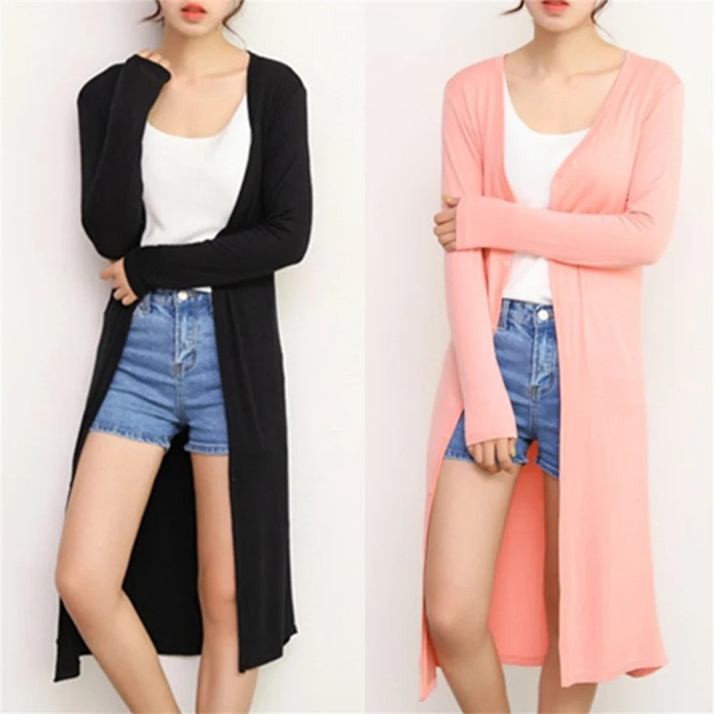 Soft Modal Longline Cardigan