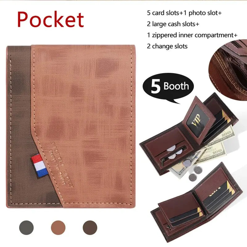 Vintage Multi-Slot Leather Wallet