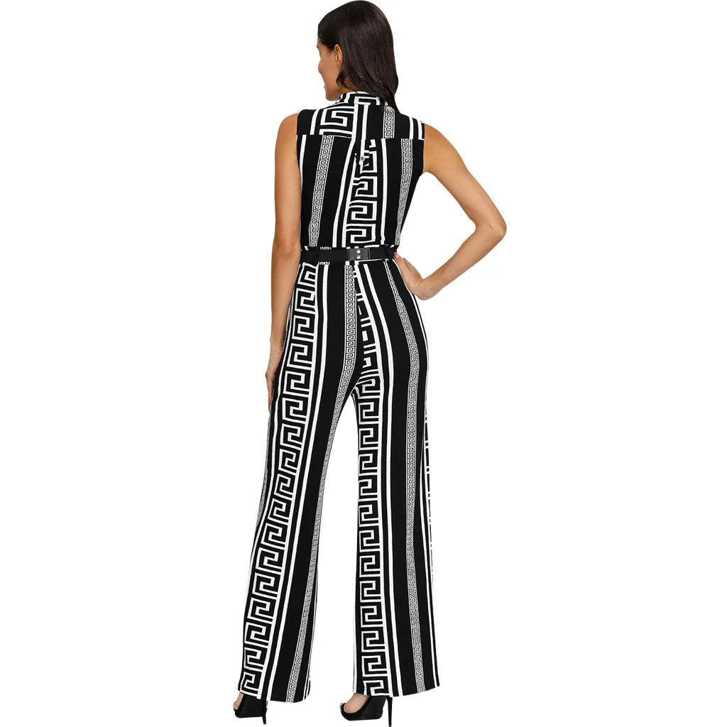 Elegant Tie-Waist Jumpsuit