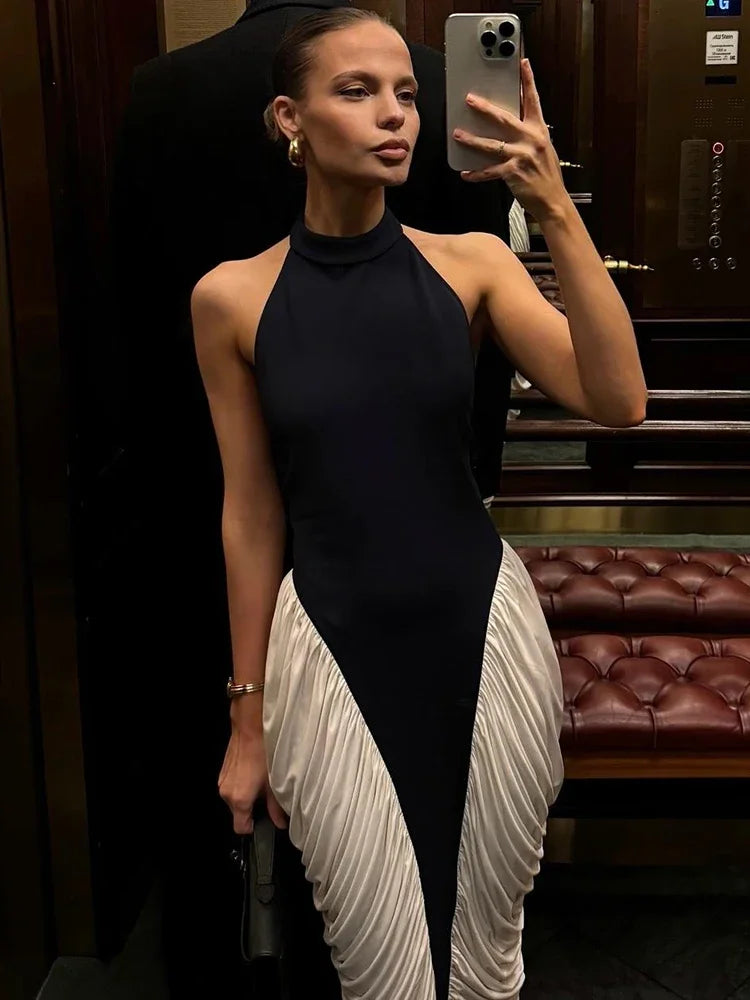 Halter Sheer Grace Maxi Dress