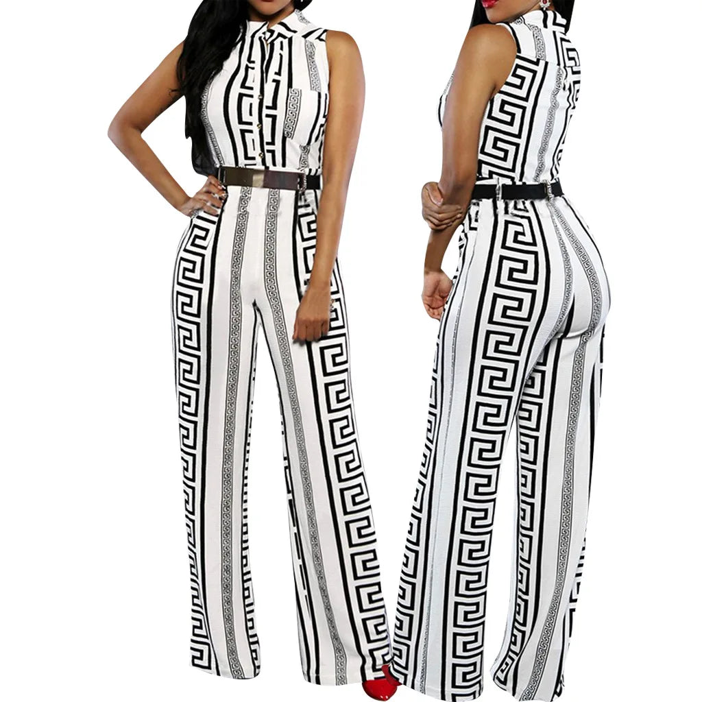 Elegant Tie-Waist Jumpsuit