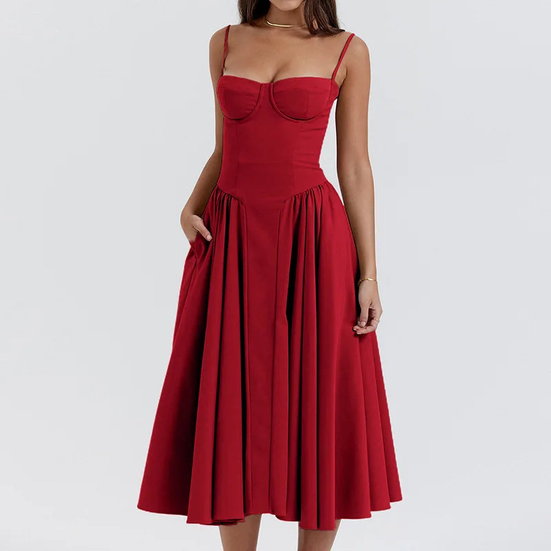 Backless Elegant Red Dress