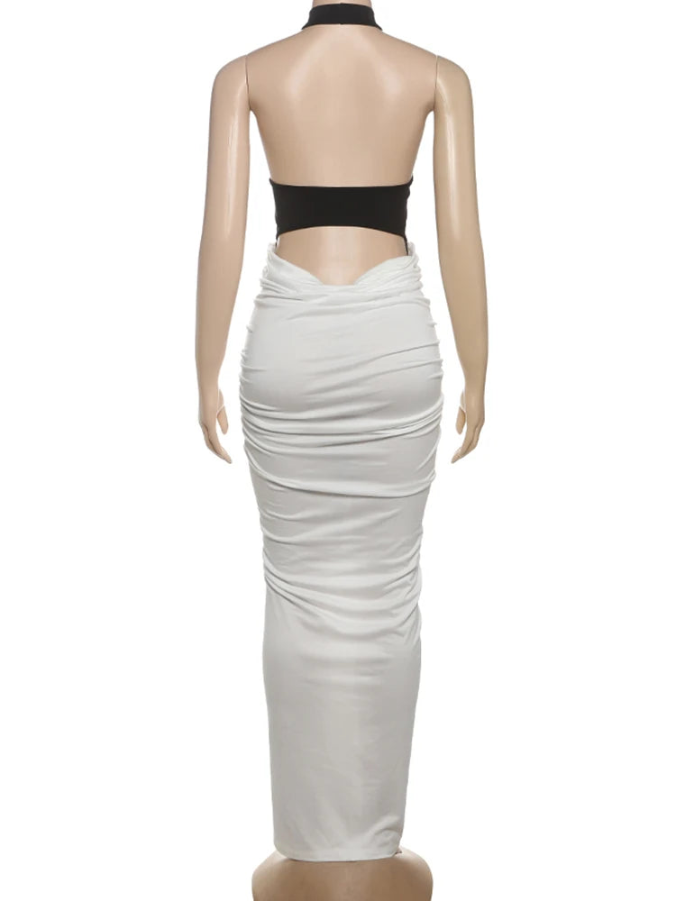 Halter Sheer Grace Maxi Dress