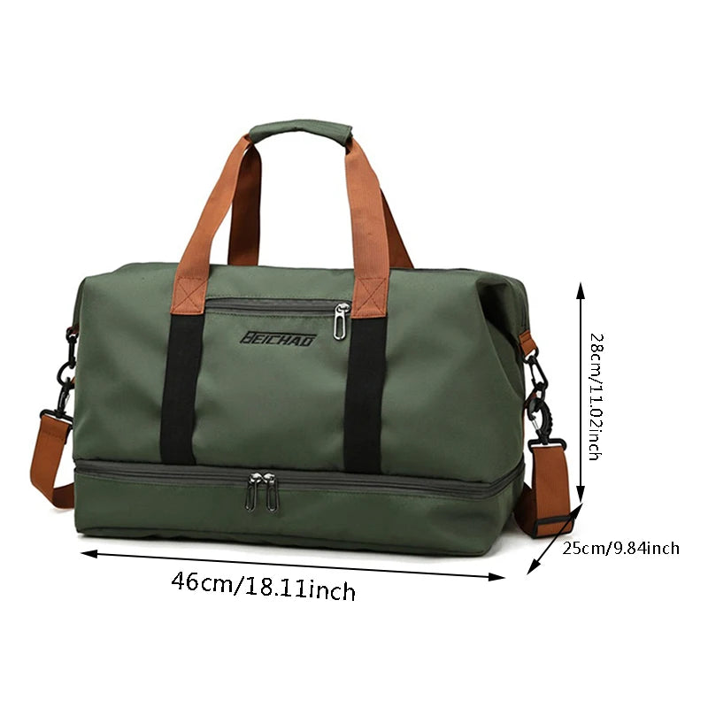 Spacious Dry-Wet Travel Duffle Bag