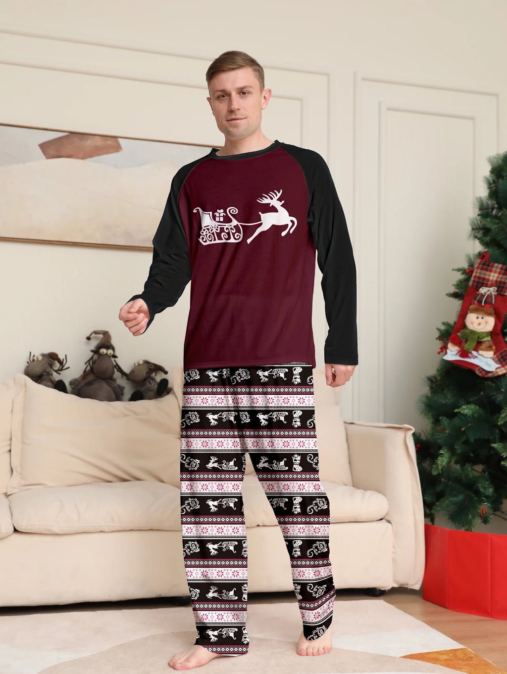 2025 Winter Family Reindeer Pajama Set
