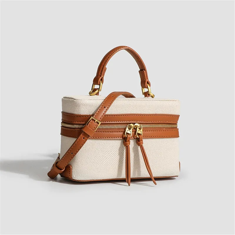 FXZLLQ Retro Canvas Box Bag