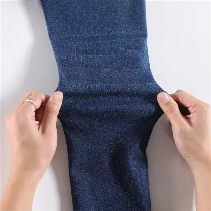 Women’s Thermal Skinny Jeans – Winter Warm Fleece Denim