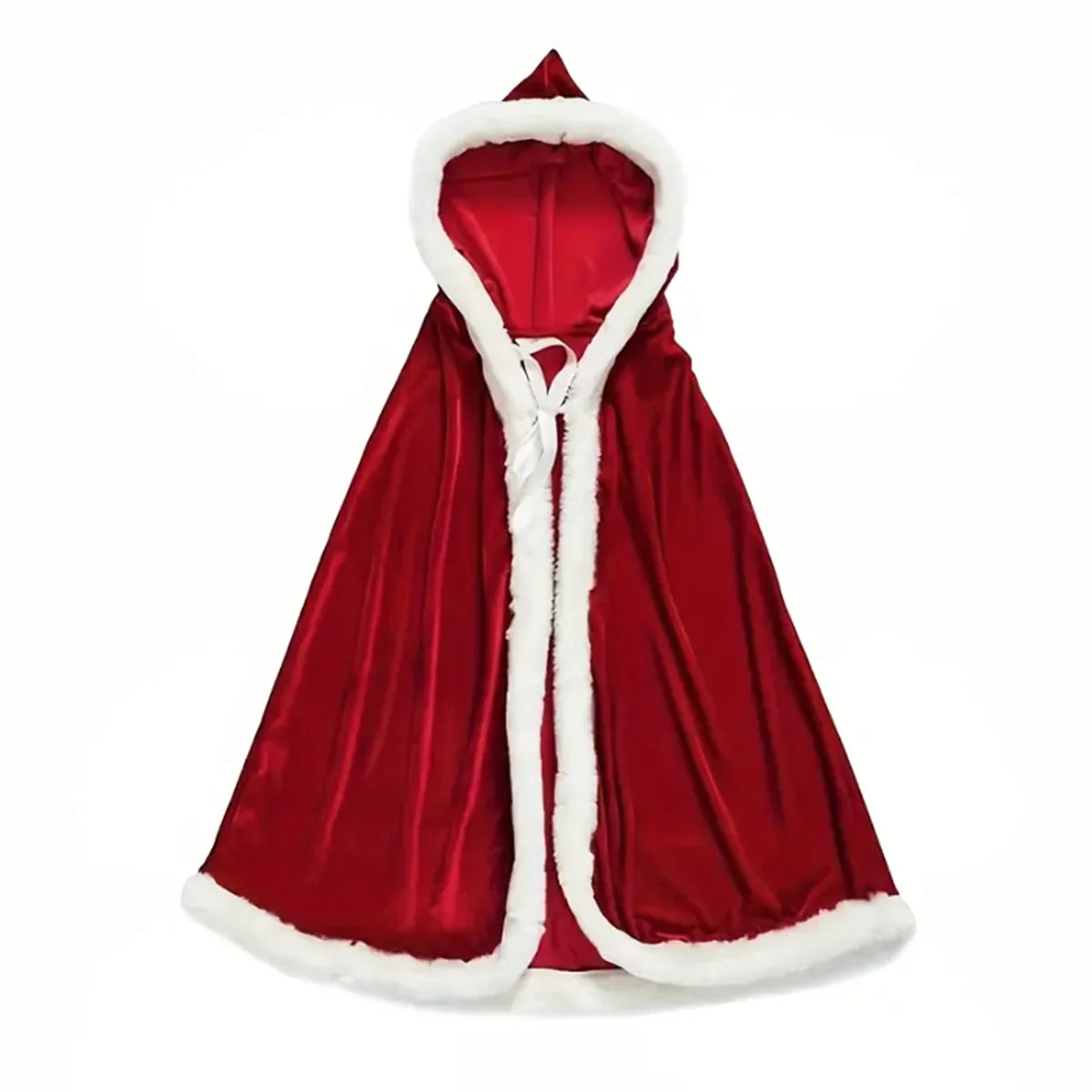 Velvet Santa Hooded Carnival Cape