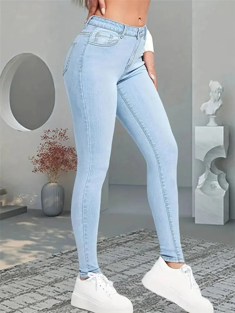 Women’s Stretch Skinny Jeans – Slim Fit Pencil Pants