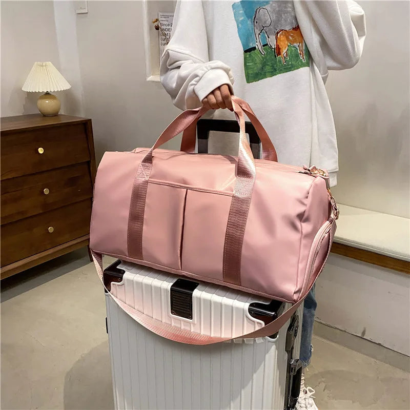 Unisex Large-Capacity Nylon Fitness & Travel Bag