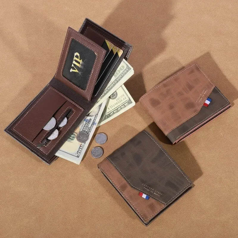 Vintage Multi-Slot Leather Wallet