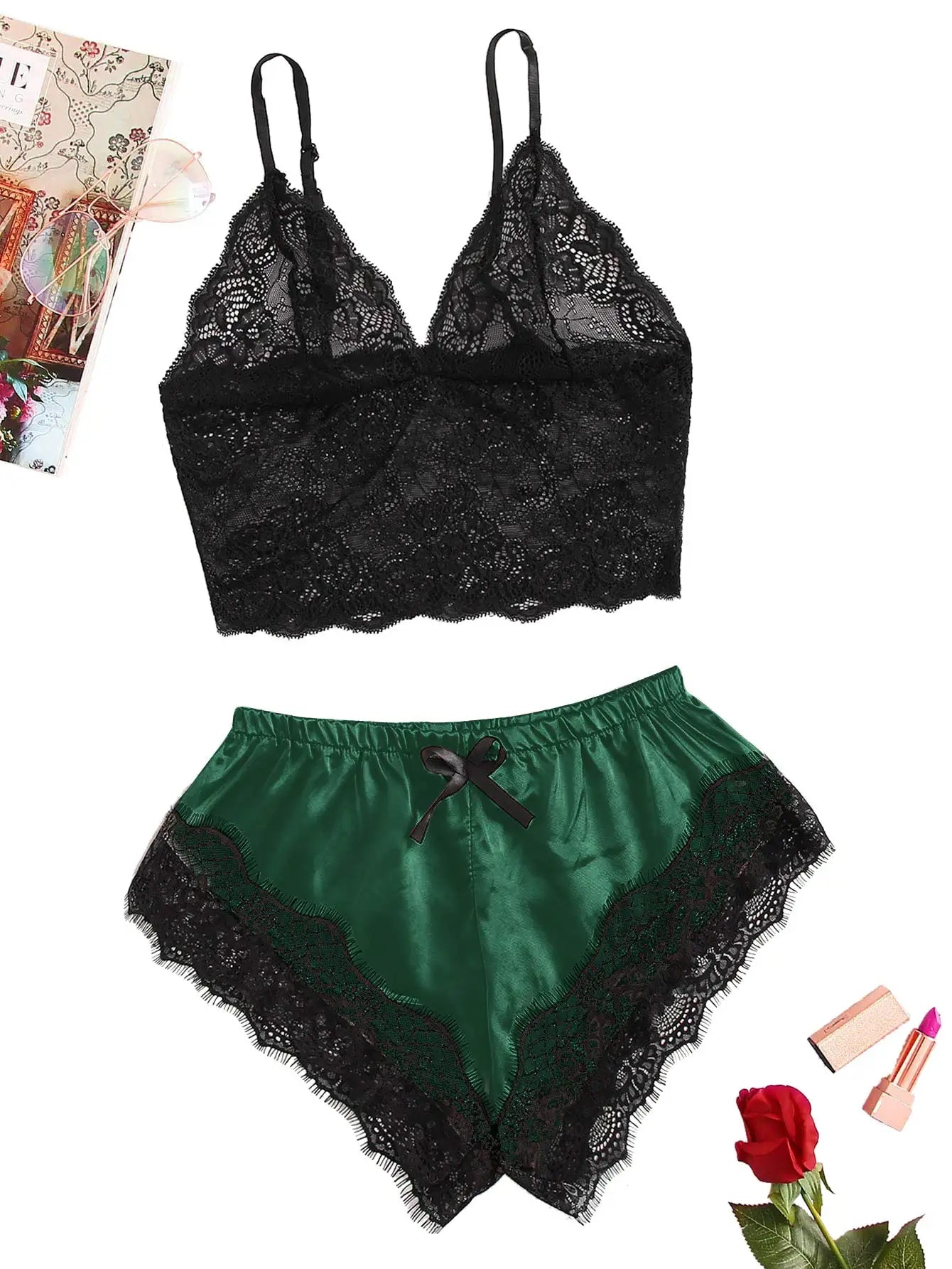 Sexy Lace Pajama Set