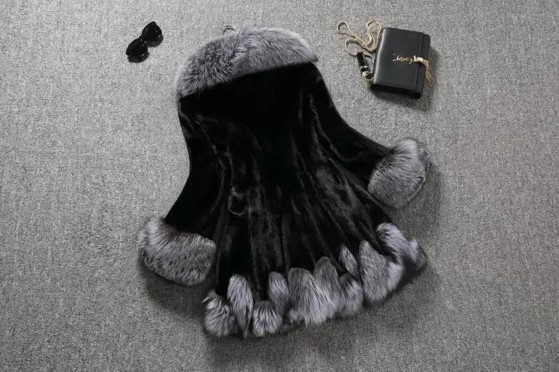 Arctic Luxe Faux Fur Hooded Coat