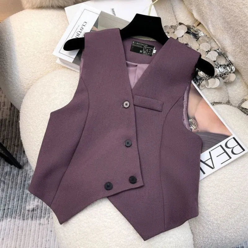 Elegant Wide-Leg Pants & Vest Set