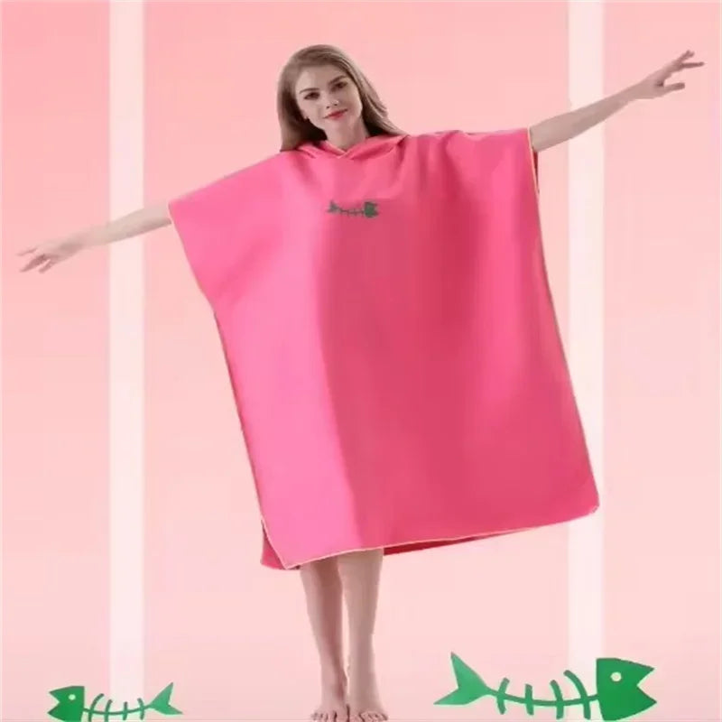 Quick-Dry Hooded Beach Poncho