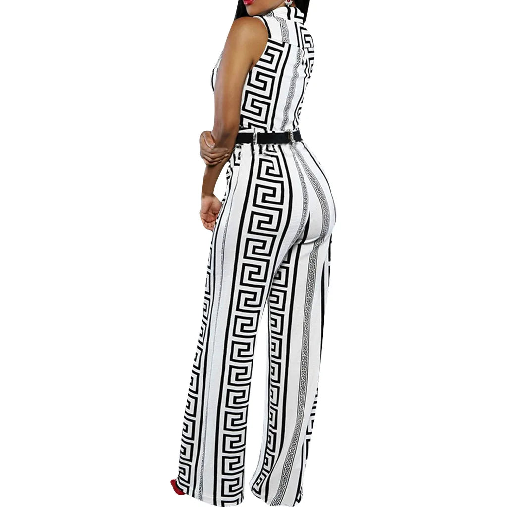 Elegant Tie-Waist Jumpsuit
