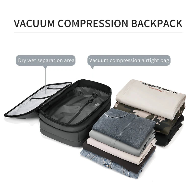 Vacuum Compression Travel & Laptop Backpack