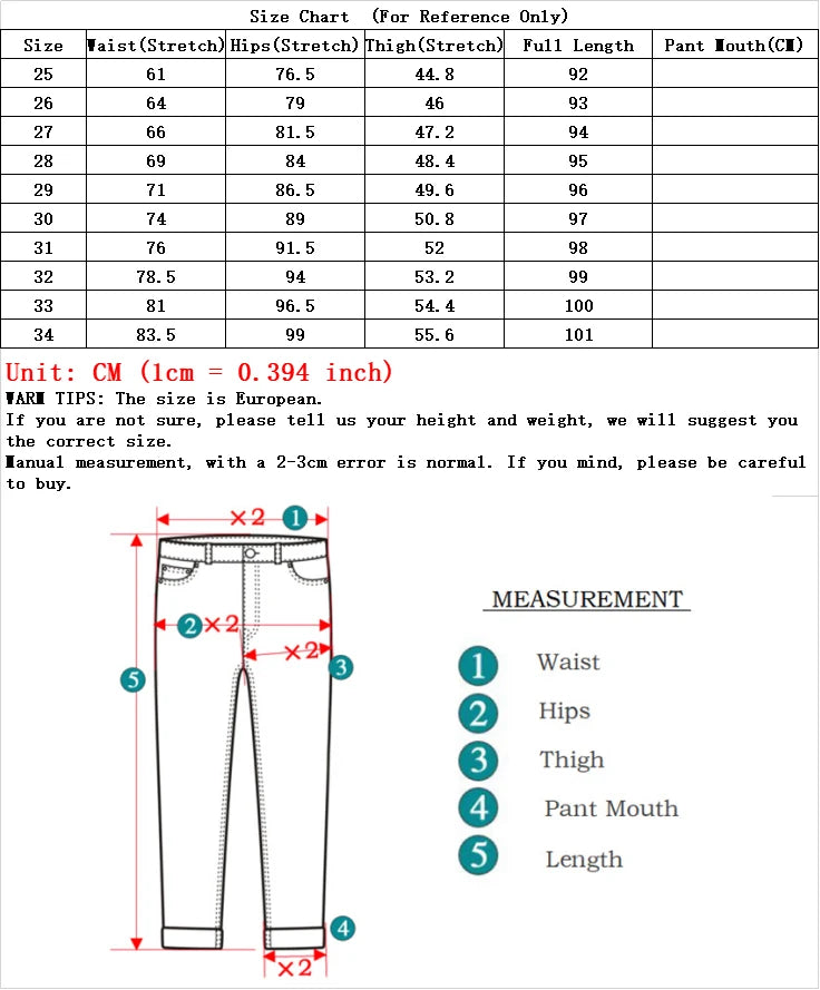Women’s Stretch Skinny Jeans – Slim Fit Pencil Pants